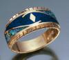 GS18-opal/lapis band-optional center stone