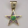 JM112-14kt star slide w/opal inlay