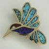 Small 14kt Hummingbird Pin