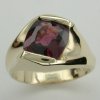 JR13-14kt/Cushion cut Rhodalite Garnet ring