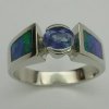 JR131-14kt/sapphire & opal ring