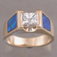 JRdiaopal-one of kind ring-1.16 princess cut diamond