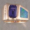 Original 14KY ring-Tzanzanite & diamond