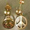 JE52-14KTY peace sign earrings