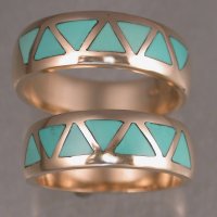 14KY Matching inlay bands-custom order